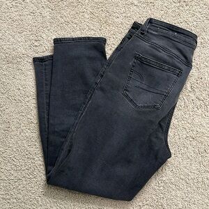 MOM JEAN - stretch dark curvy AMERICAN EAGLE